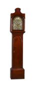 A GEORGE II/III MAHOGANY EIGHT-DAY LONGCASE CLOCK