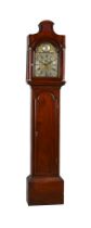 A GEORGE II/III MAHOGANY EIGHT-DAY LONGCASE CLOCK