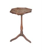 A BURR ELM AND ASH OCTAGONAL OCCASIONAL TABLE
