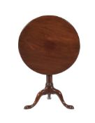 A GEORGE III MAHOGANY TRIPOD TABLE
