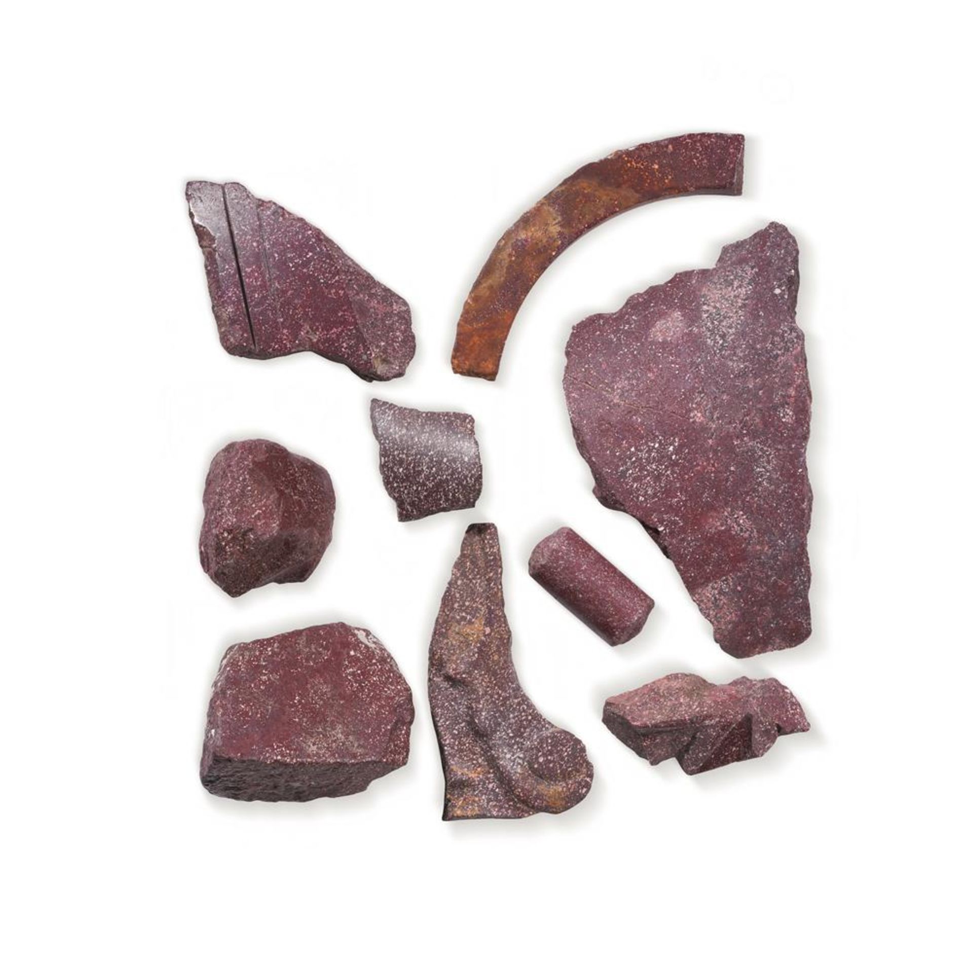 A GROUP OF ROMAN ARCHITECTURAL FRAGMENTS OF PORPHYRY, 1ST/2ND CENTURY A.D.