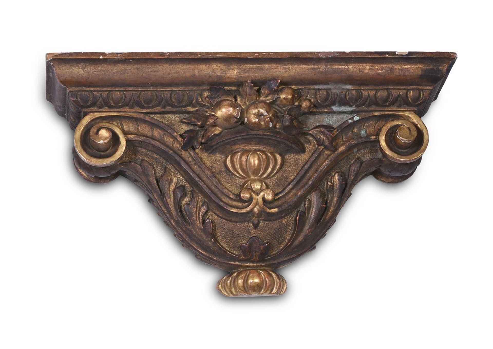 TWO ITALIAN CARVED GILTWOOD WALL BRACKETS, 19TH CENTURY, IN THE 15TH CENTURY STYLE - Bild 3 aus 3
