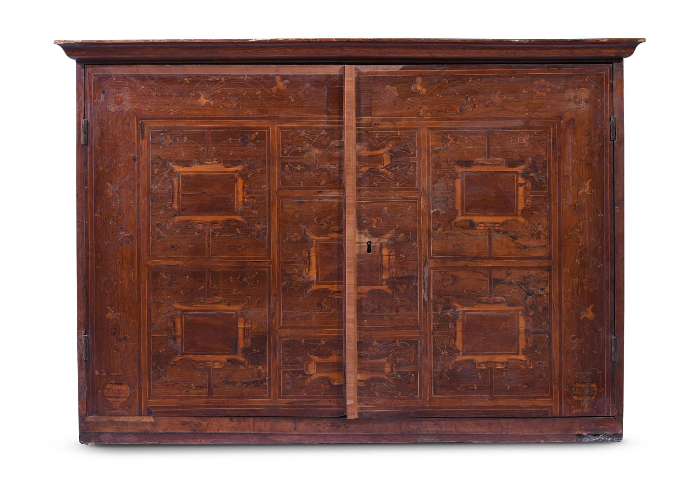 Y AN INDO-PORTUGUESE ROSEWOOD AND SPECIMEN MARQUETRY CABINET, LATE 17TH OR 18TH CENTURY