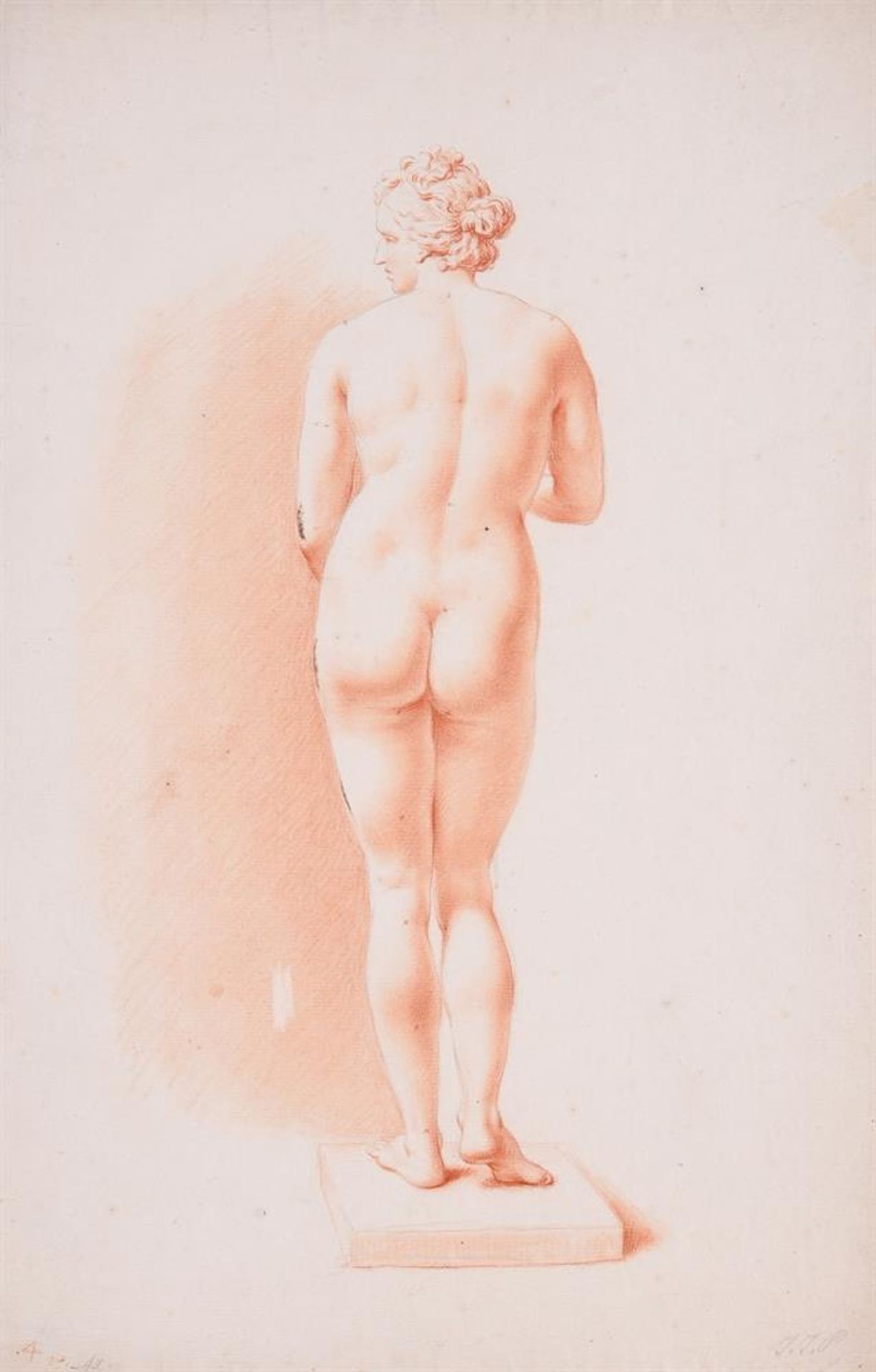 FLORENTINE SCHOOL (18TH CENTURY), A SET OF FOUR DRAWINGS OF VENUS DE'MEDICI (4) - Image 4 of 5