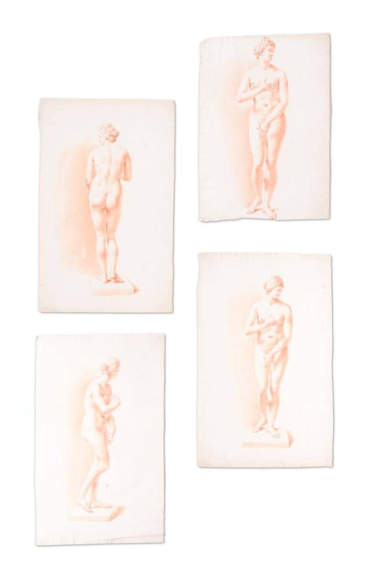 FLORENTINE SCHOOL (18TH CENTURY), A SET OF FOUR DRAWINGS OF VENUS DE'MEDICI (4)