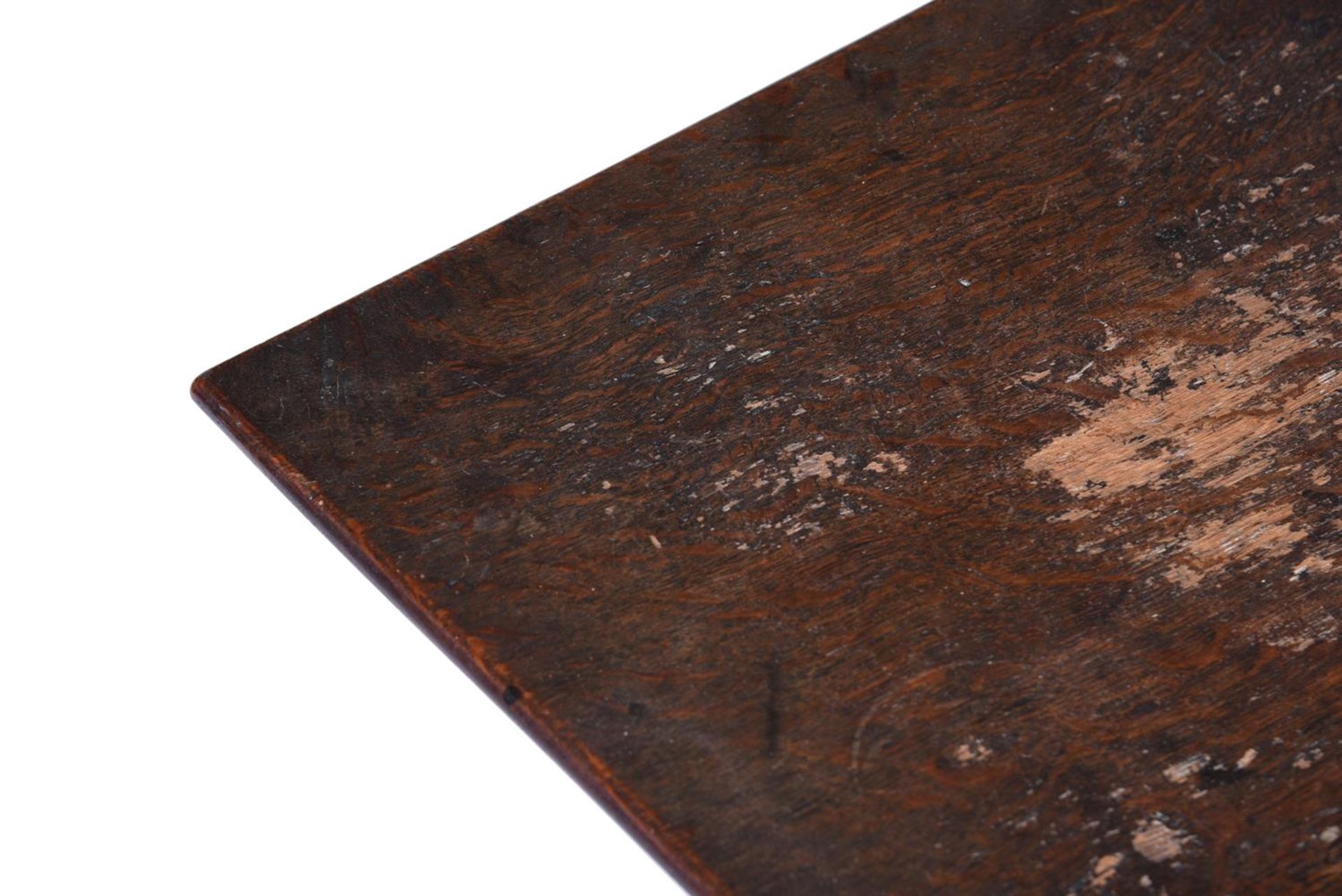 A PAIR OF GEORGE III OAK TRIPOD TABLES, 18TH CENTURY - Image 2 of 4