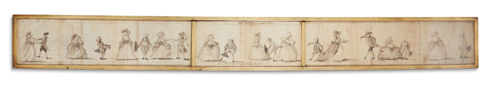 CIRCLE OF HENRY WILLIAM BUNBURY (BRITISH 1750 - 1811), A LONG MINUET AS DANCED AT BATH
