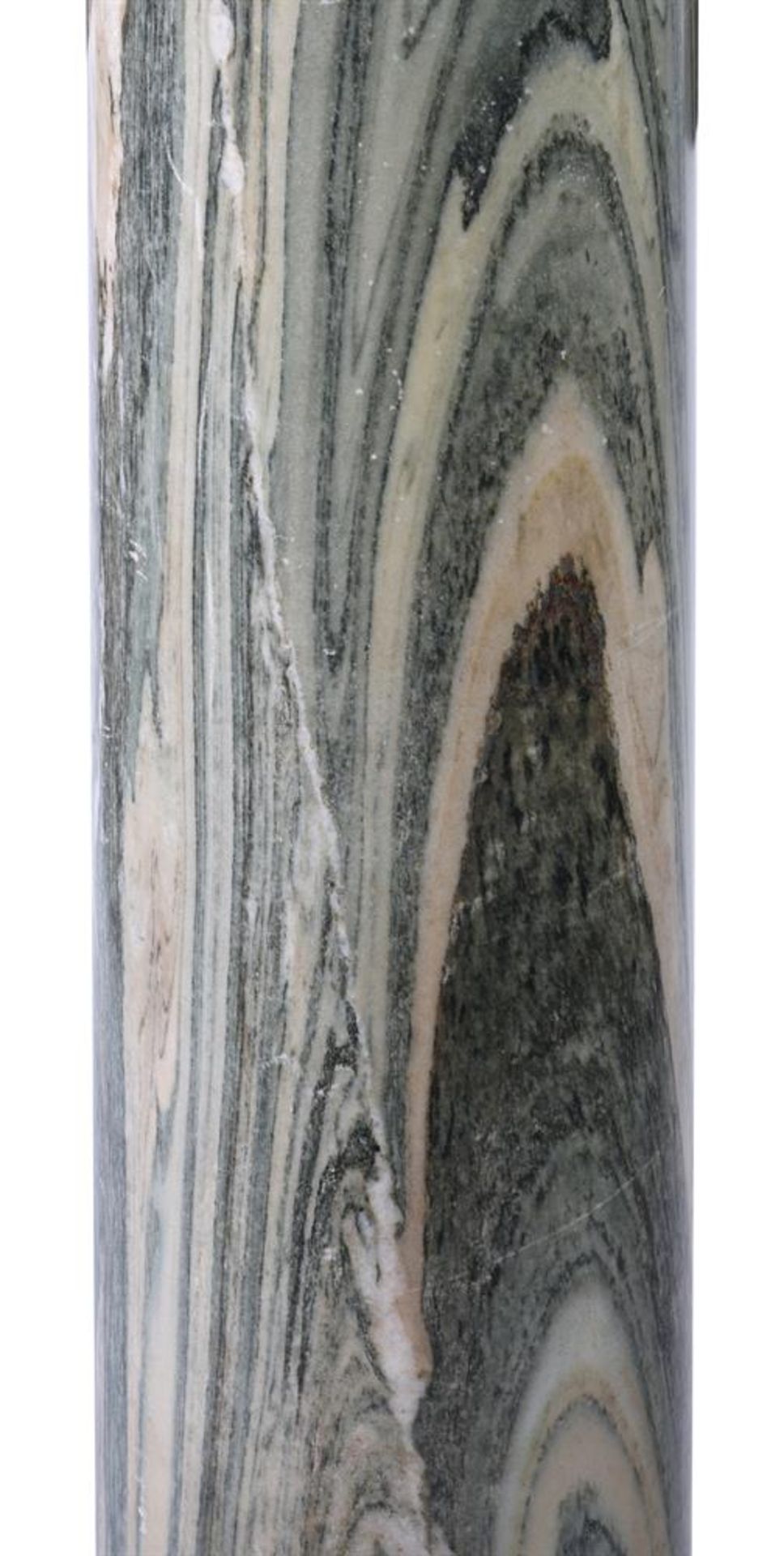 AN ITALIAN CIPOLLINO AND WHITE MARBLE PEDESTAL, 18TH/19TH CENTURY - Image 3 of 3