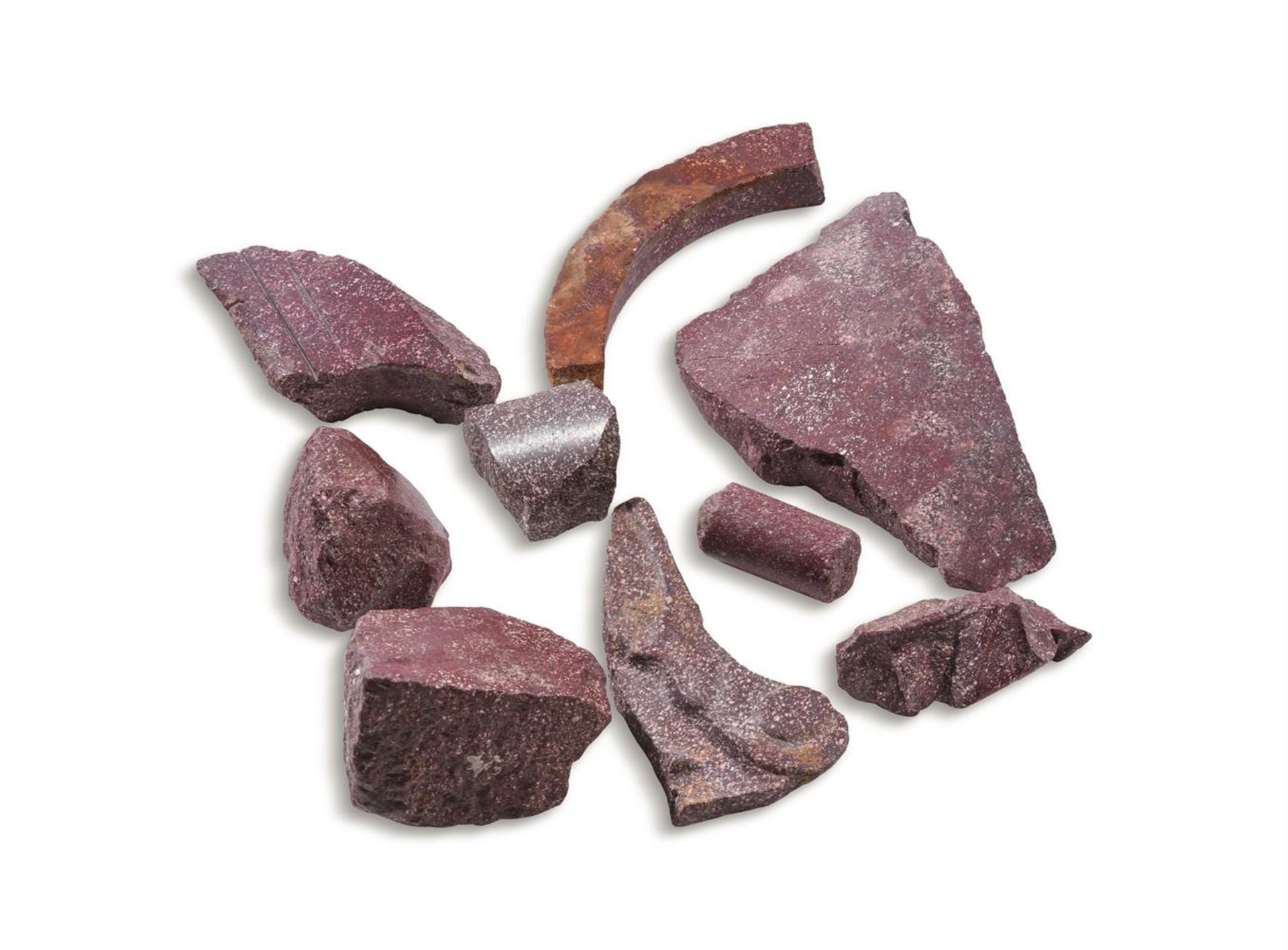 A GROUP OF ROMAN ARCHITECTURAL FRAGMENTS OF PORPHYRY, 1ST/2ND CENTURY A.D. - Image 2 of 2