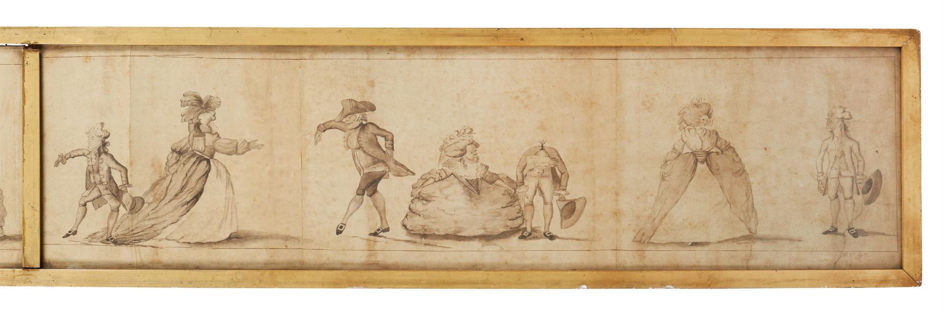 CIRCLE OF HENRY WILLIAM BUNBURY (BRITISH 1750 - 1811), A LONG MINUET AS DANCED AT BATH - Image 4 of 5