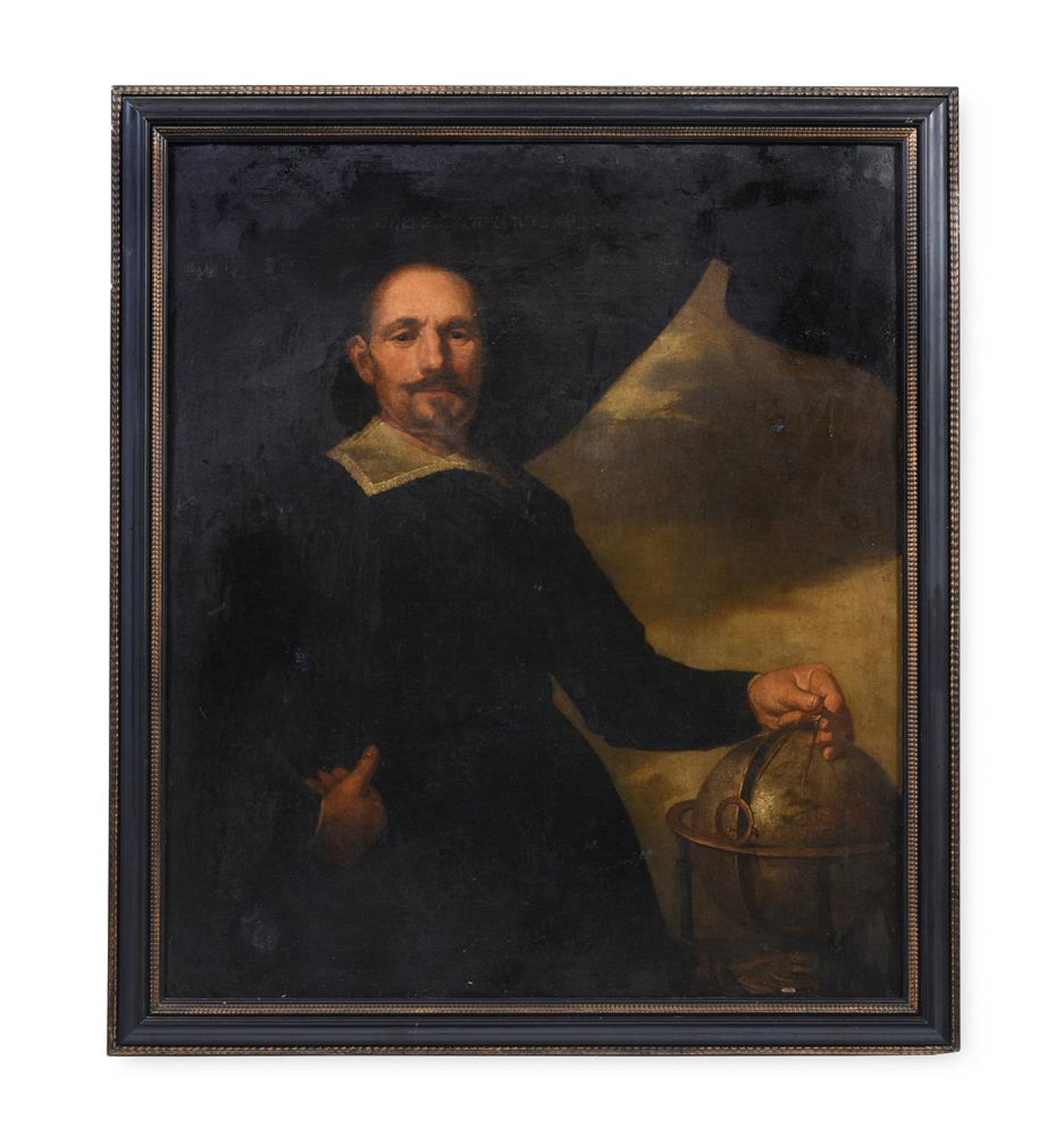 ANTWERP SCHOOL (17TH CENTURY), PORTRAIT OF A GENTLEMAN WITH A GLOBE