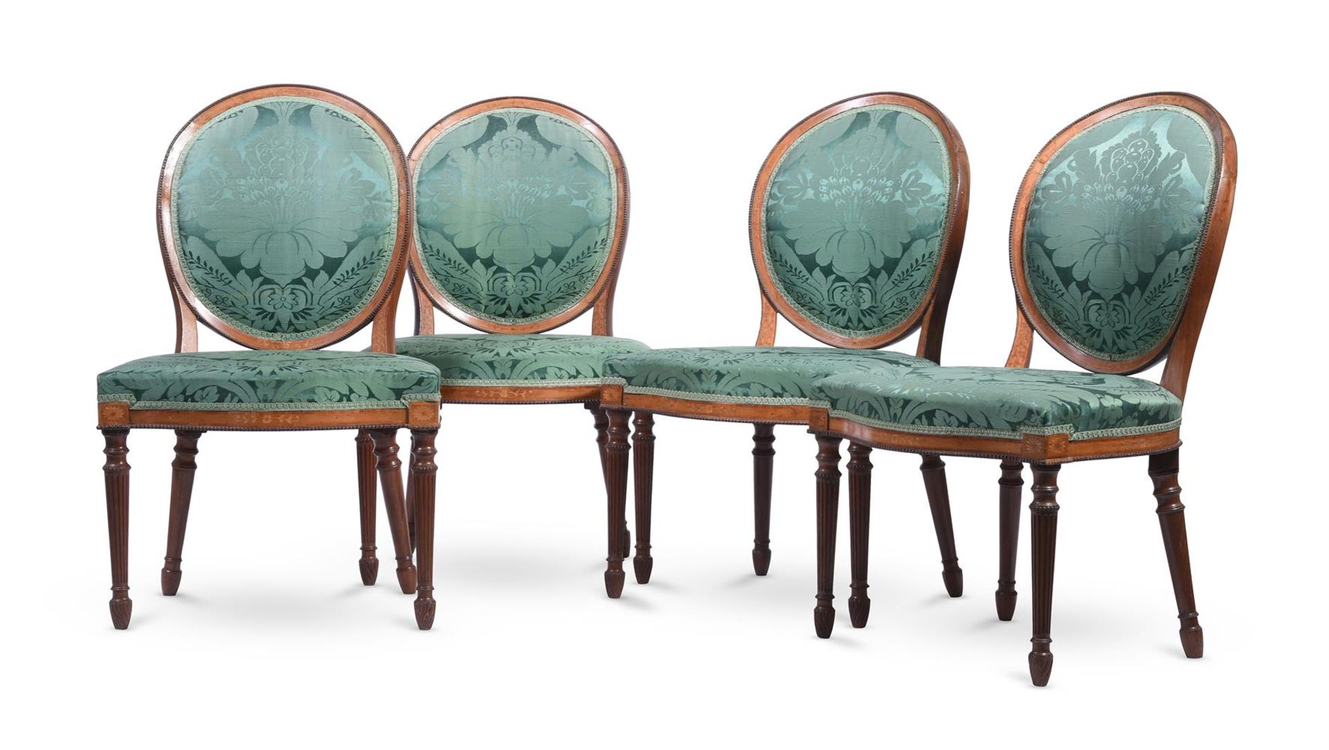 A SET OF EIGHT GEORGE III CHAIRS IN THE MANNER OF JOHN LINNELL, CIRCA 1780 - Image 6 of 6