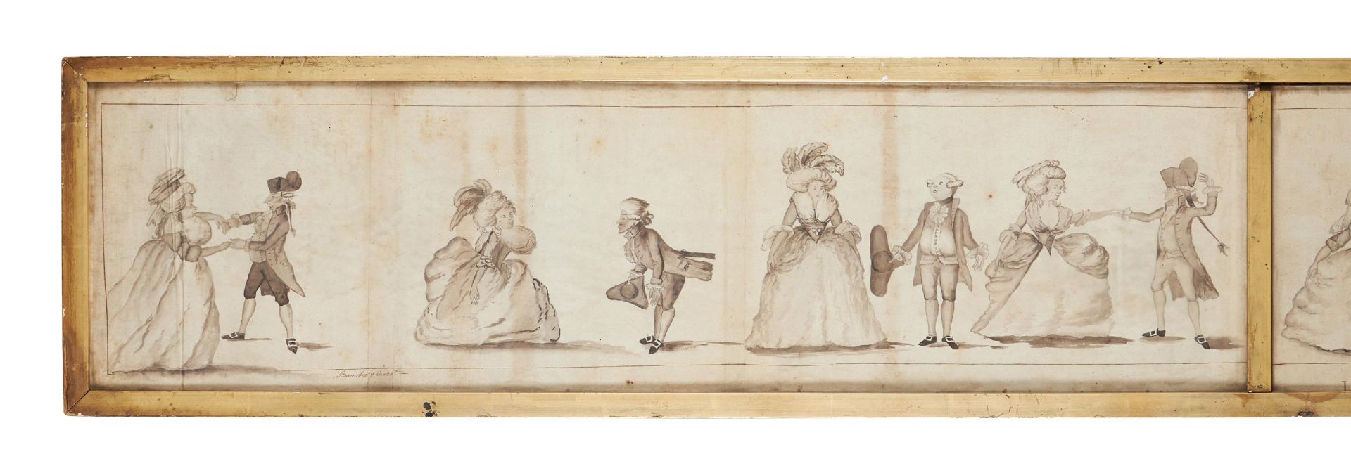 CIRCLE OF HENRY WILLIAM BUNBURY (BRITISH 1750 - 1811), A LONG MINUET AS DANCED AT BATH - Image 2 of 5