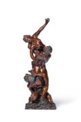 AFTER A MODEL BY GIAMBOLOGNA (1529-1608) AN ITALIAN BRONZE GROUP THE ABDUCTION OF A SABINE