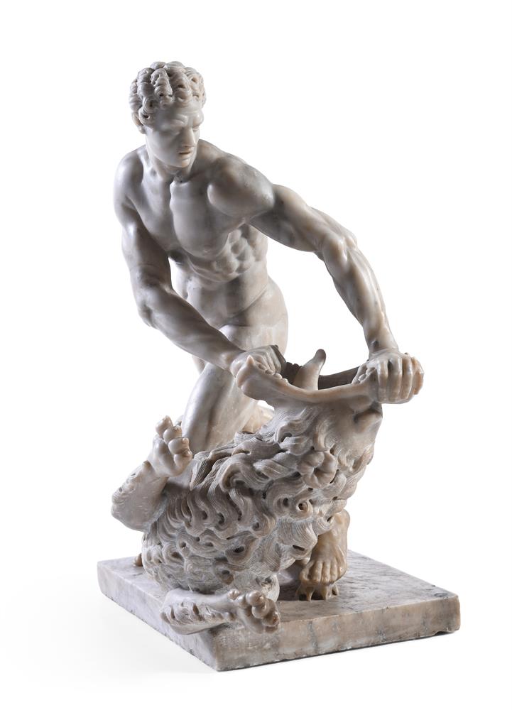 AFTER STEFANO MADERNO (CIRCA 1576-1636 ) AN ITALIAN MARBLE GROUP OF HERCULES AND THE NEMEAN LION - Image 2 of 5