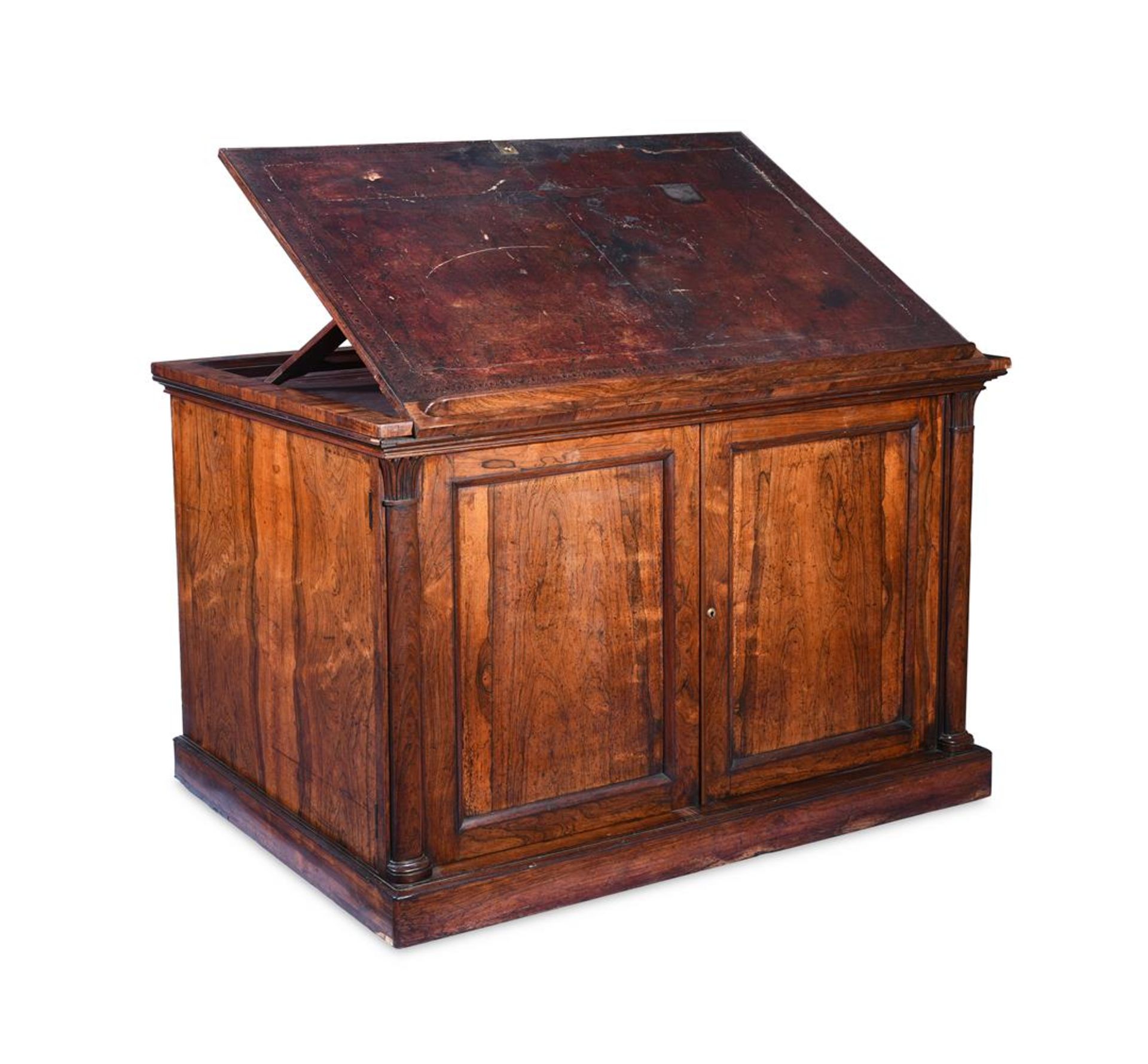 Y A REGENCY ROSEWOOD FOLIO STAND, CIRCA 1820