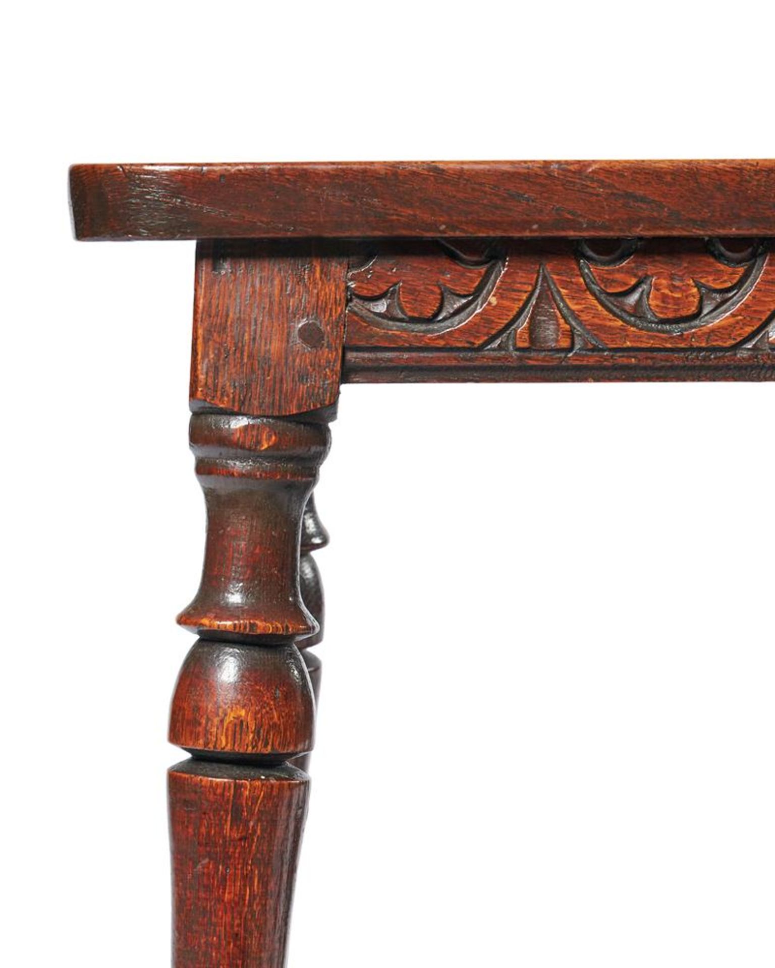 A PAIR OF OAK JOINT STOOLS, 18TH CENTURY - Image 3 of 3