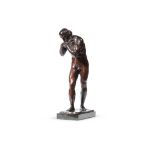 WORKSHOP OF TIZIANO MINIO (1511-1552)- A BRONZE FIGURE OF A MYTHOLOGICAL NUDE MAN, 16TH CENTURY