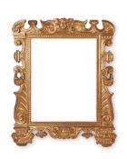 AN ITALIAN CARVED GILTWOOD MIRROR FRAME, LATE 17TH CENTURY OR EARLY 18TH CENTURY