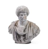 AN ITALIAN MARBLE BUST OF THE YOUNG EMPEROR HADRIAN PROBABLY ROME, 17TH/18TH CENTURY