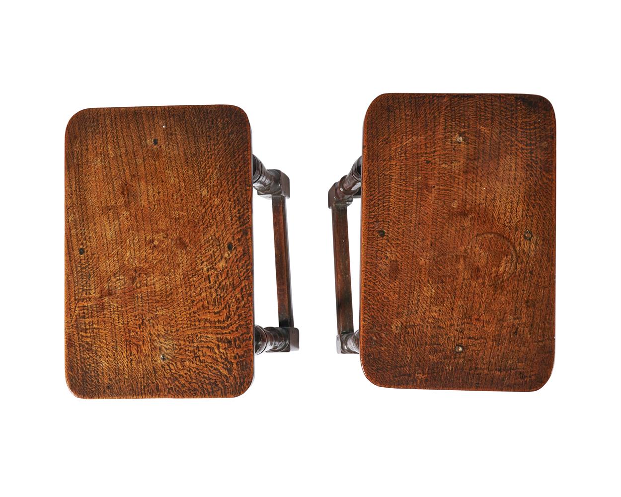 A PAIR OF OAK JOINT STOOLS, 18TH CENTURY - Image 2 of 3
