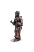 AN ITALIAN BRONZE FIGURE OF A PEASANT WOMAN FLORENTINE, FLORENTINE, 17TH CENTURY