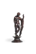 AN ITALIAN BRONZE FIGURE OF THE YOUNG HERCULES, 16TH CENTURY