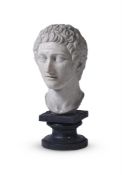 AFTER THE ANTIQUE, A WHITE MARBLE BUST OF A YOUNG MAN, ITALIAN, 17TH/18TH CENTURY