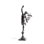 AFTER GIAMBOLOGNA (1529-1608) AN ITALIAN BRONZE FIGURE OF FLYING MERCURY, 19TH CENTURY