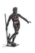AFTER A MODEL BY GIAMBOLOGNA (1529-1608) A BRONZE FIGURE OF NEPTUNE