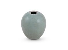 A Chinese celadon oval vase