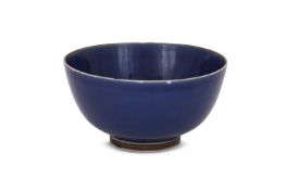 A Chinese blue-glazed bowl