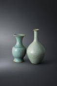 Two Chinese Qingbai glazed vases
