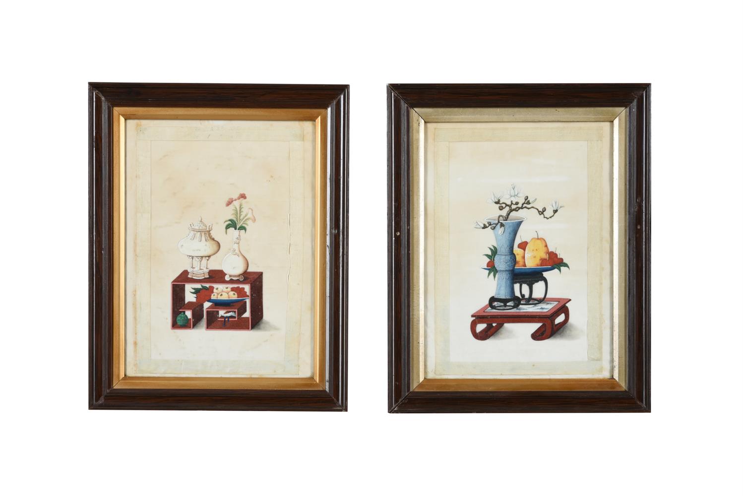 Four Chinese Export paintings on pith or rice paper - Image 3 of 3