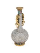 A Chinese cloisonne bottle vase