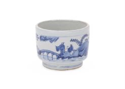 A Chinese blue and white censer