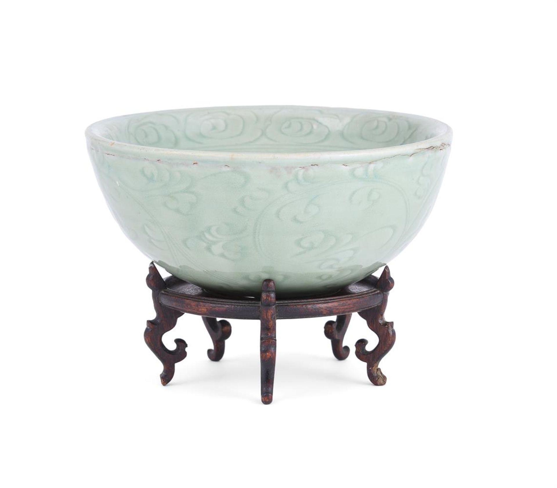 A Chinese Longquan celadon warming bowl - Bild 2 aus 4