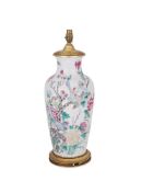 A Chinese Famille Rose vase