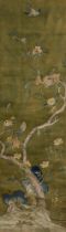 A good Chinese embroidered silk scroll