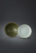 A Chinese Yaozhou celadon 'Peony' conical bowl