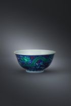 A rare Chinese Doucai 'Dragon' bowl