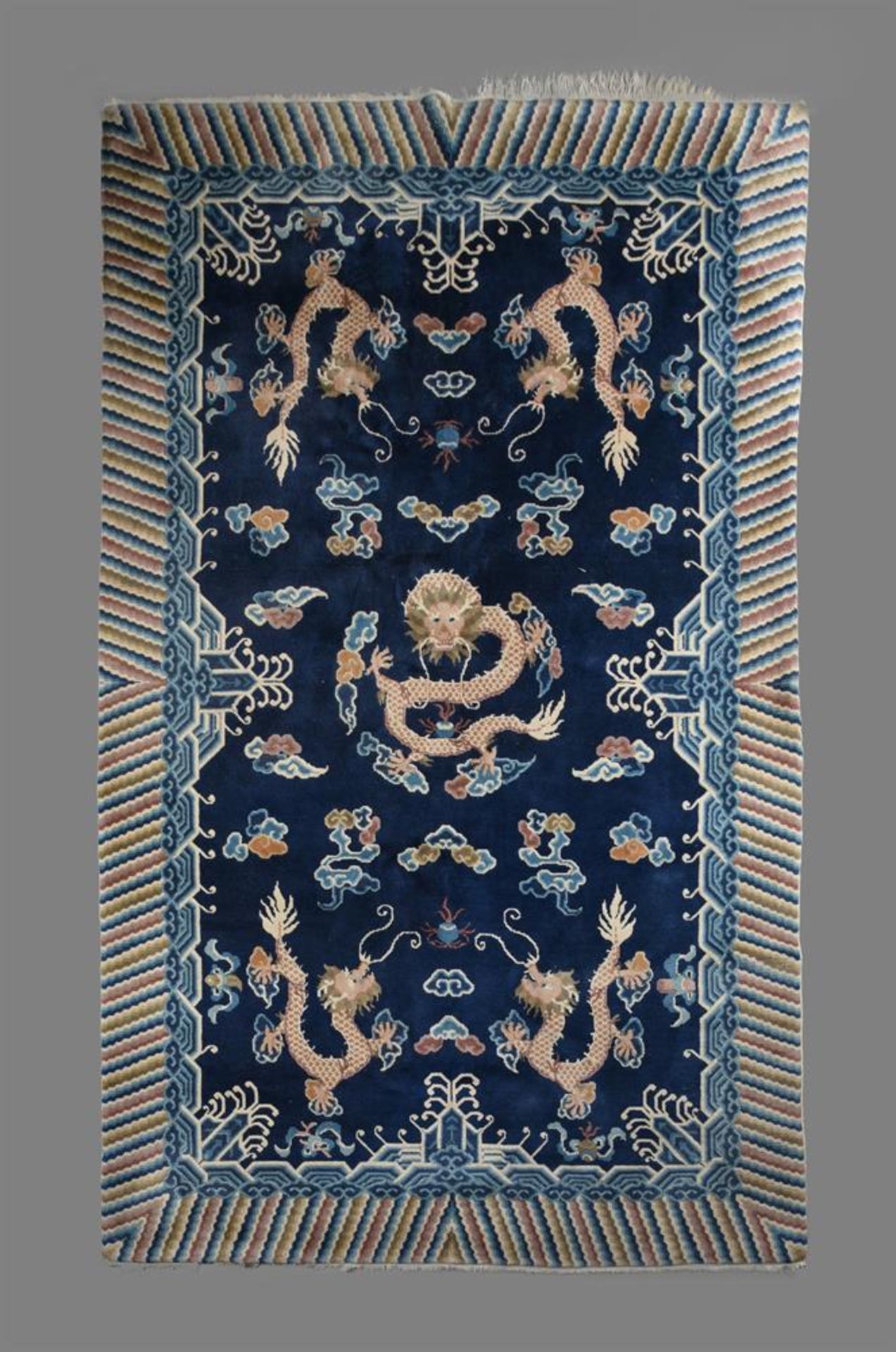 An attractive Chinese wool 'Dragon' rug
