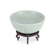 A Chinese Longquan celadon warming bowl