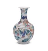A Chinese Famille Rose 'Immortals' vase
