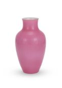 A Chinese pink-glazed vase