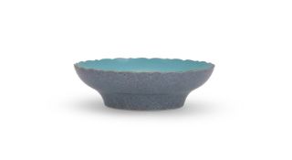 A Chinese robin's egg-glazed lobed bowl