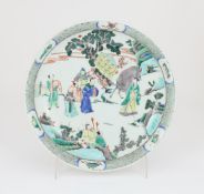 A large Famille Verte dish