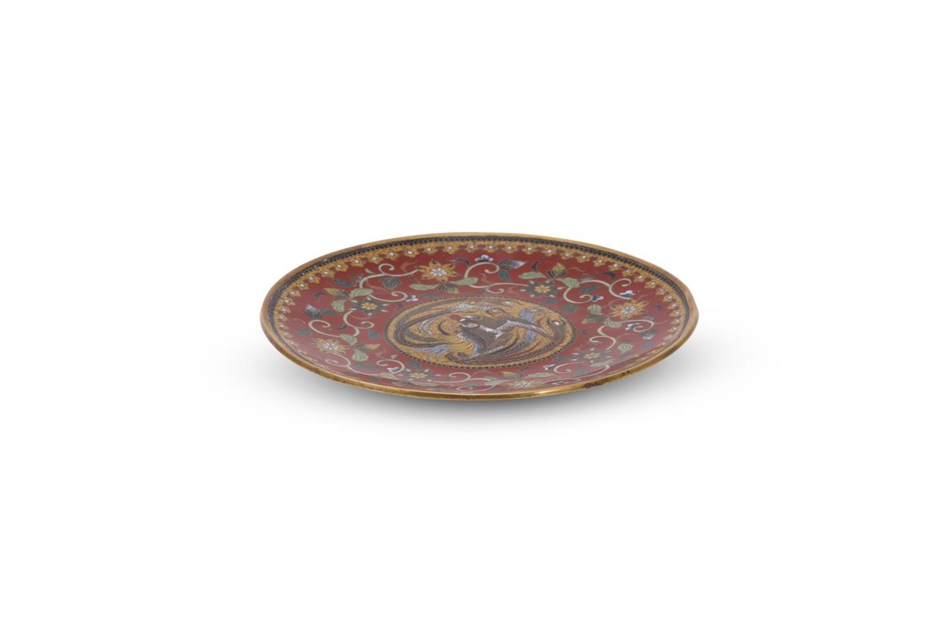 A Small Japanese Cloisonné Enamel dish - Image 2 of 3