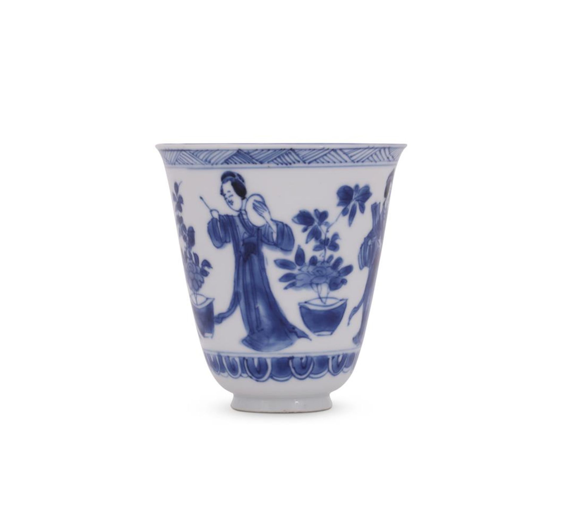 A Chinese blue and white cup - Bild 2 aus 4