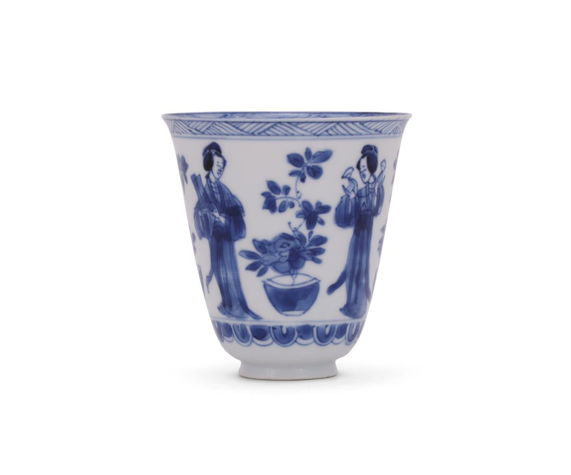 A Chinese blue and white cup - Bild 3 aus 4